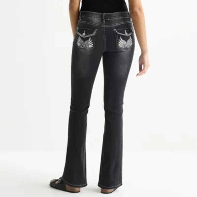 Forever 21 Womens Juniors Low Rise Bootcut Jean