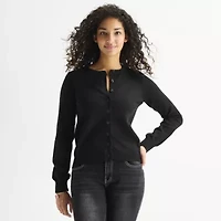 Forever 21 Womens Long Sleeve Button Juniors Striped Cardigan