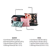 Bebejan Botanical Bird 5-pc. Midweight Reversible Comforter Set