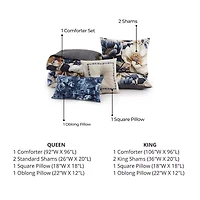 Bebejan English Manor 5-pc. Midweight Reversible Comforter Set