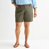 St. John's Bay Womens 8" Mid Rise Plus Chino Short