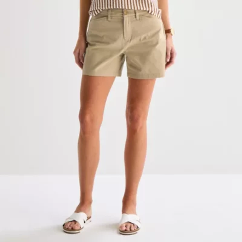 St. John's Bay Womens 5" Chino Short