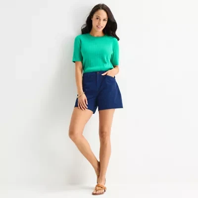 St. John's Bay Womens 5" Chino Short