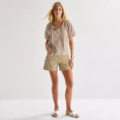 St. John's Bay Womens 5" Chino Short
