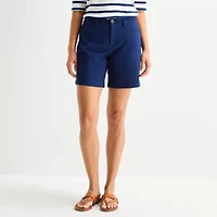 St. John's Bay Womens 7" Chino Short
