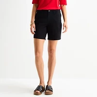 St. John's Bay Womens 7" Chino Short