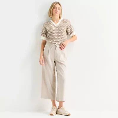 Stylus Womens Straight Cropped Pant