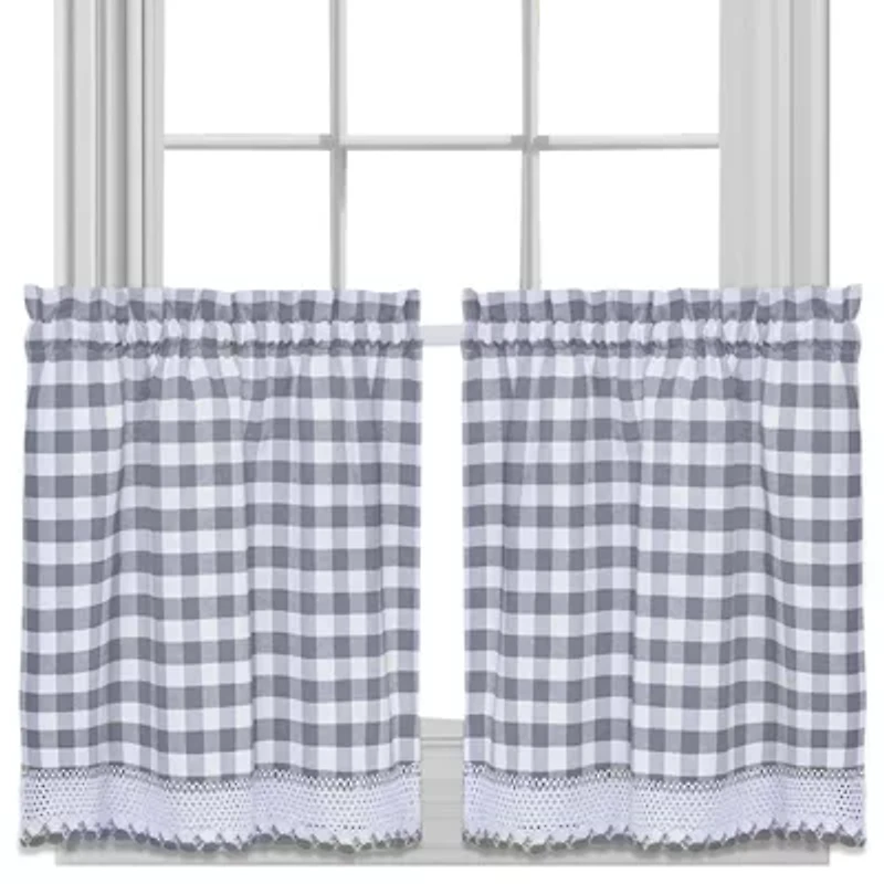 Buffalo Check 2-pc. Rod Pocket Window Tier