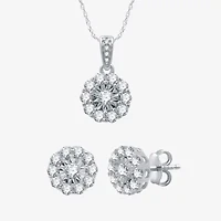 (H-I / I1) Womens 1 CT. T.W. Lab Grown Diamond 10K White Gold 2-pc. Jewelry Set