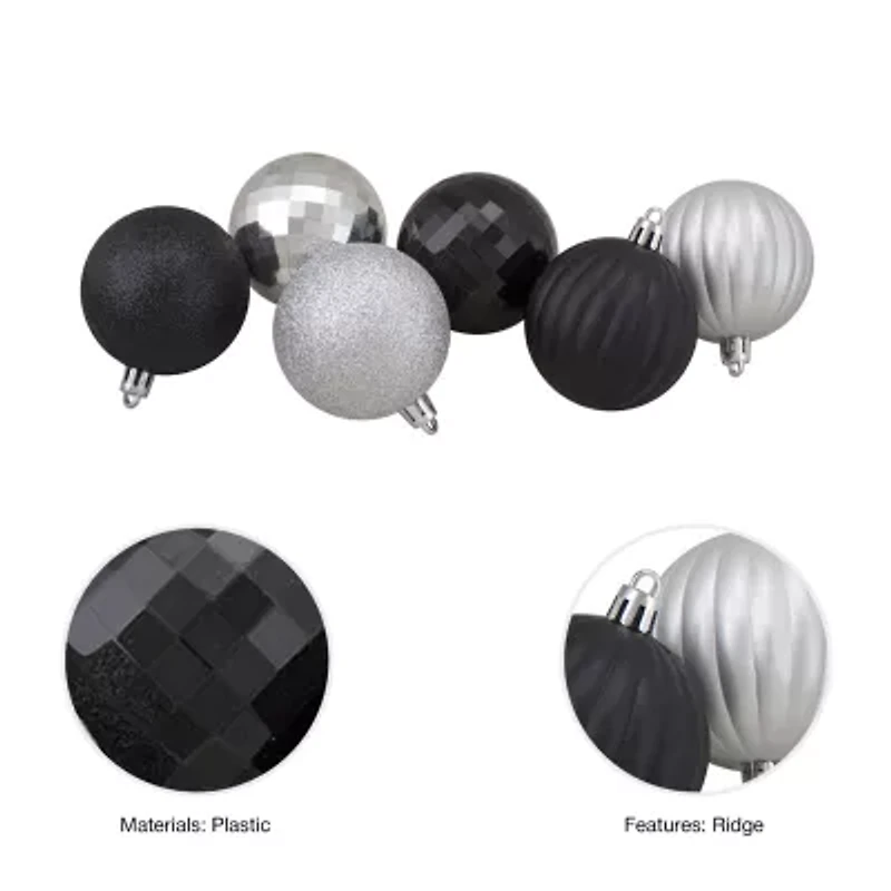 Northlight 3-Finish Ball 100-pc. Christmas Ornament