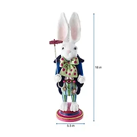 Kurt Adler 18-Inch Hollywood White Rabbit Nutcracker