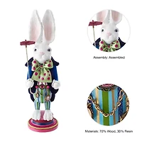 Kurt Adler 18-Inch Hollywood White Rabbit Nutcracker