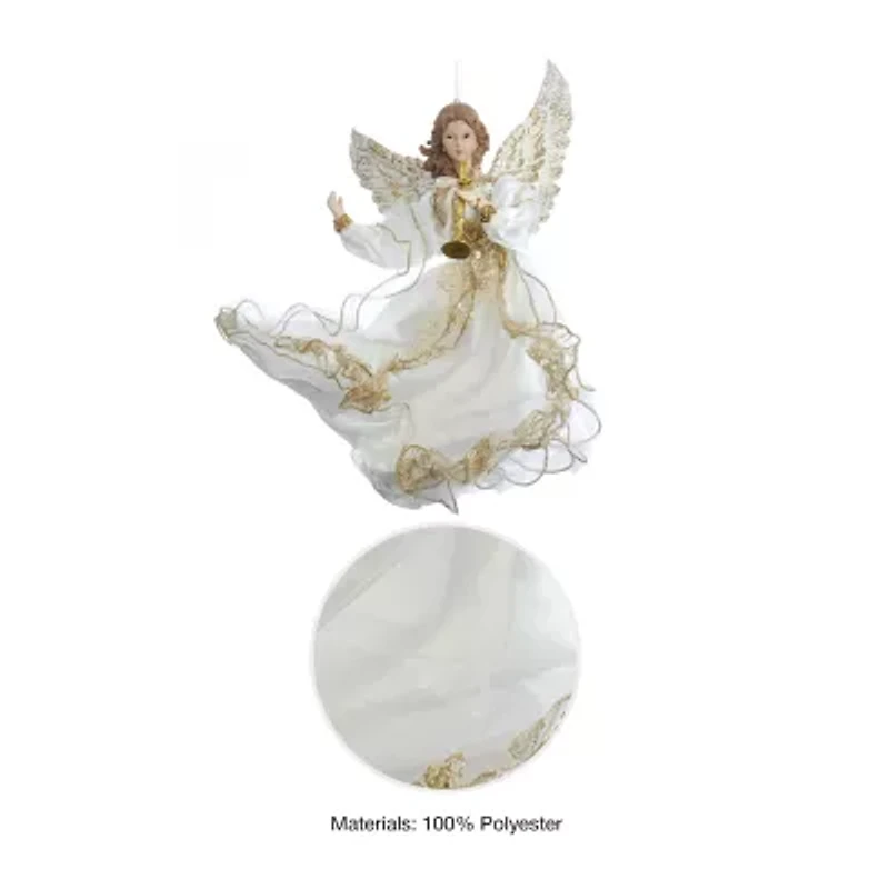 Kurt Adler 12-Inch Ivory and Gold Angel Ornament