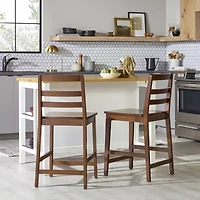 Walker Edison 2-pc. Counter Height Bar Stool