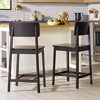 Walker Edison 2-pc. Counter Height Bar Stool