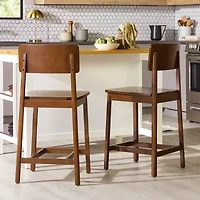 Walker Edison 2-pc. Counter Height Bar Stool