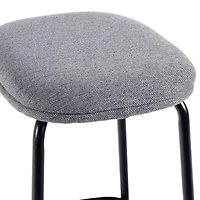 Walker Edison 2-pc. Counter Height Upholstered Bar Stool