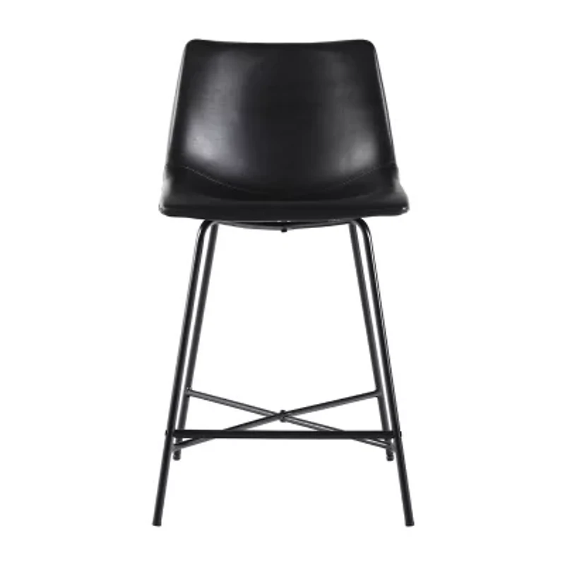 Walker Edison 2-pc. Counter Height Upholstered Bar Stool