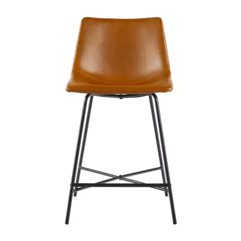 Walker Edison 2-pc. Counter Height Upholstered Bar Stool