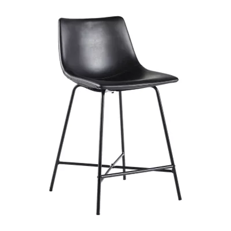 Walker Edison 2-pc. Counter Height Upholstered Bar Stool