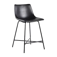 Walker Edison 2-pc. Counter Height Upholstered Bar Stool