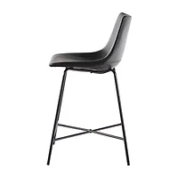 Walker Edison 2-pc. Counter Height Upholstered Bar Stool