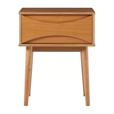 Mid Century 1-Drawer Nightstand
