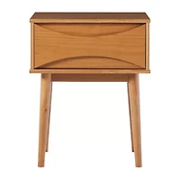 Mid Century 1-Drawer Nightstand