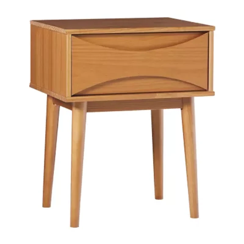 Mid Century 1-Drawer Nightstand