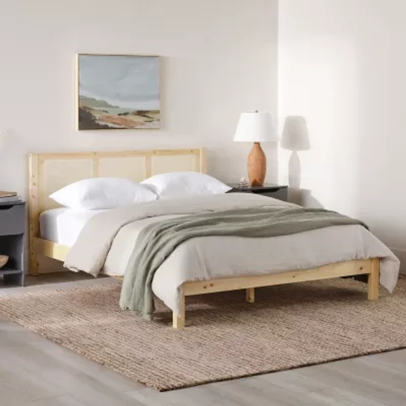 Rattan Wood Bedframe