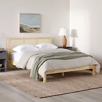Rattan Wood Bedframe