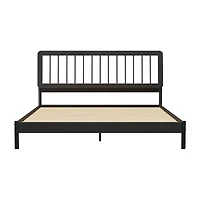 Modern Wood Spindle Bed