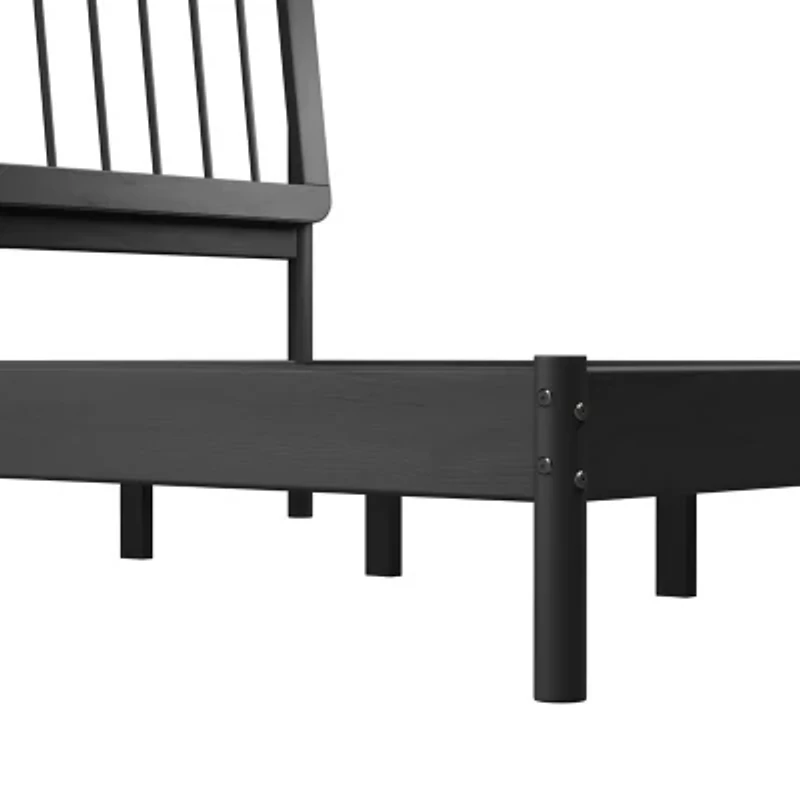 Modern Wood Spindle Bed