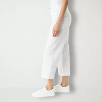 Gloria Vanderbilt Womens Wide Leg High Rise Cropped Pant