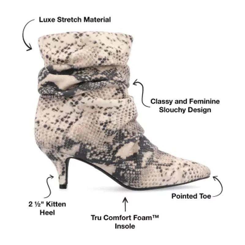 Journee Collection Womens Jo Kitten Heel Booties