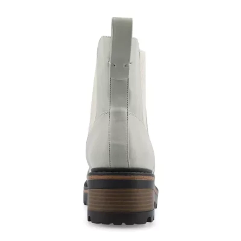 Journee Collection Womens Mirette Stacked Heel Booties