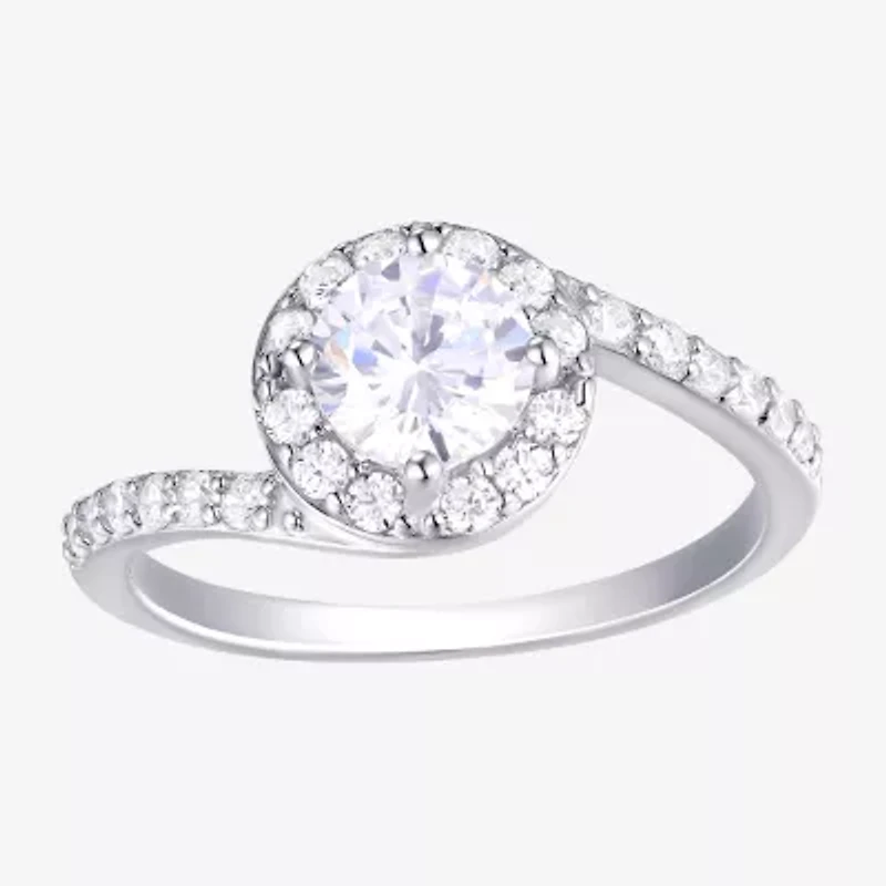 Diamonart Womens Cubic Zirconia Sterling Silver Round 3-pc. Jewelry Set