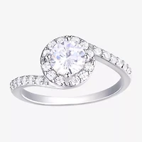 Diamonart Womens Cubic Zirconia Sterling Silver Round 3-pc. Jewelry Set