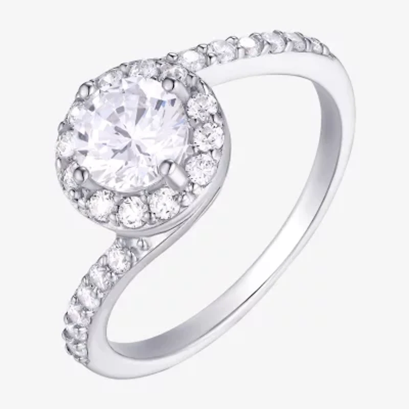 Diamonart Womens Cubic Zirconia Sterling Silver Round 3-pc. Jewelry Set