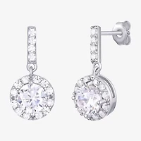 Diamonart Womens Cubic Zirconia Sterling Silver Round 3-pc. Jewelry Set