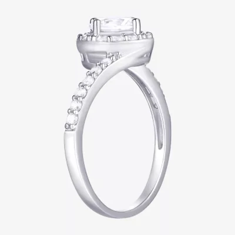 Diamonart Womens Cubic Zirconia Sterling Silver Round 3-pc. Jewelry Set