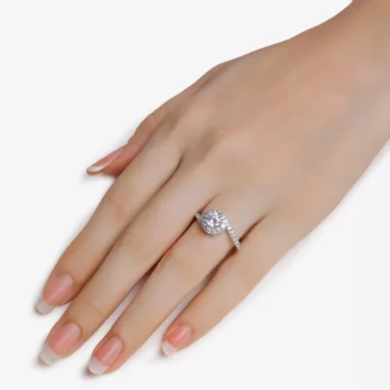 Diamonart Womens Cubic Zirconia Sterling Silver Round 3-pc. Jewelry Set