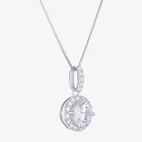 Diamonart Womens Cubic Zirconia Sterling Silver Round 3-pc. Jewelry Set