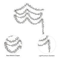 Kurt Adler 3000-Light 98-Foot Cluster Garland with Classic White LED Lights