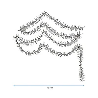 Kurt Adler 3000-Light 98-Foot Cluster Garland with Warm White LED Lights