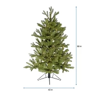 Kurt Adler 5-Foot Pre-Lit PE Half Tree with Stand