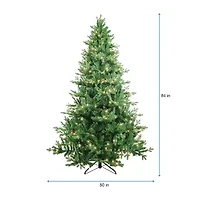 Kurt Adler 7-Foot Pre-Lit Clear Incandescent Jackson Pine Tree