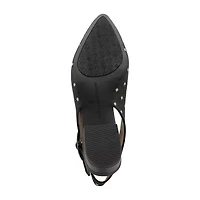 Adrienne Vittadini  Papina Womens Pointed Block Heel Pumps