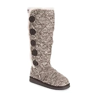 Muk Luks Womens Malena Flat Heel Slouch Boots