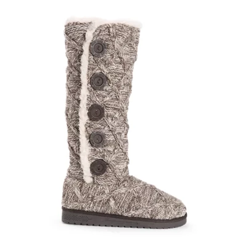 Muk Luks Womens Malena Flat Heel Slouch Boots